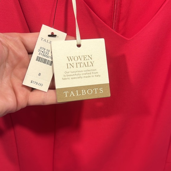 NWT Talbots sheath pink dress, size 8 - Picture 3 of 4